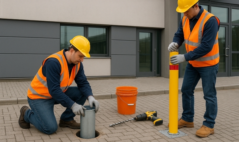 Installing Embedded and Removable Bollards