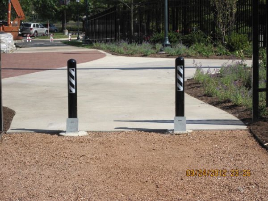 TrafficGuard, Inc Round Post Top Lock - Parking barriers North Central College, Naperville, IL